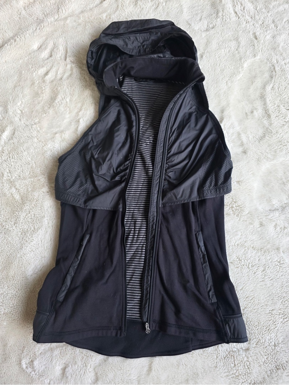 lululemon athletica Black Hooded Vest